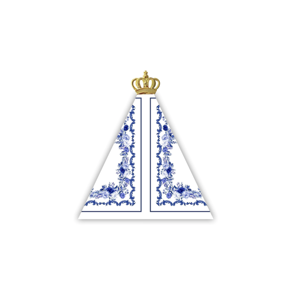 Guardanapo Dobradura - Nossa Senhora Branca E Azul