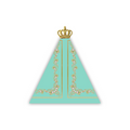 Guardanapo Dobradura - Nossa Senhora Verde Tiffany